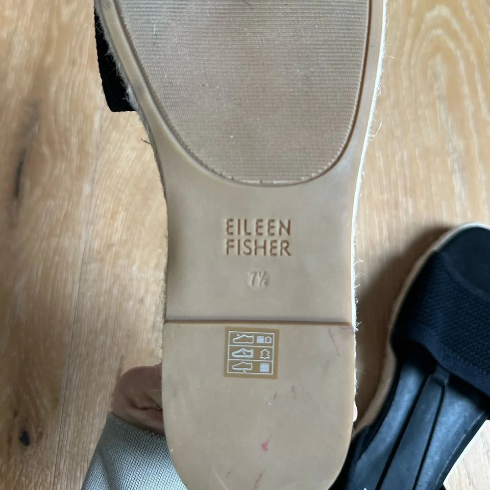 Eileen Fisher Womens Shoes Mews Slip On Padded Espadrille Sandals - Picture 9 of 9